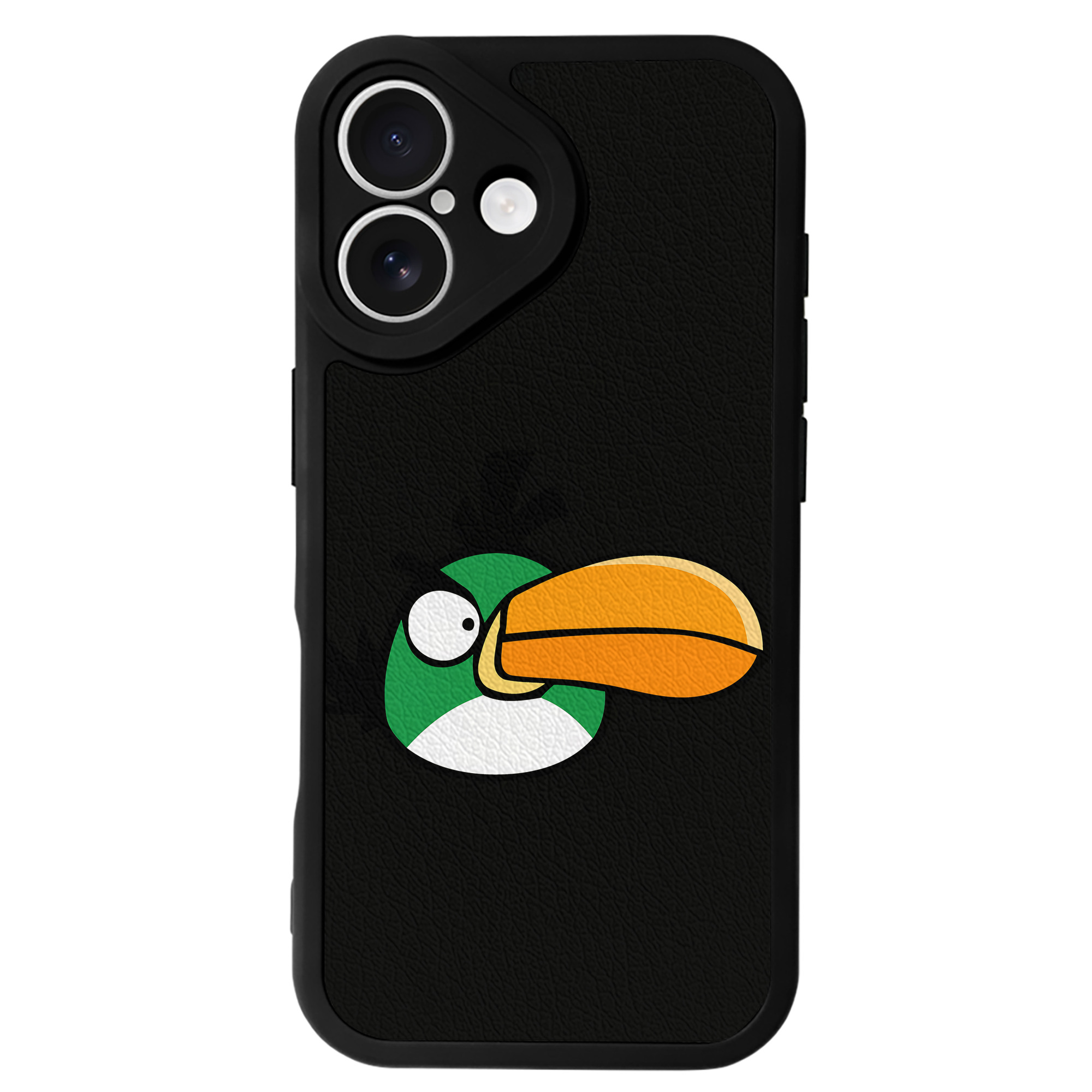 （画像用） Angry Birds アングリーバード 【iPhone 16シリーズ対応】シリコンスマホケース（レザー調） 材質：シリコン
